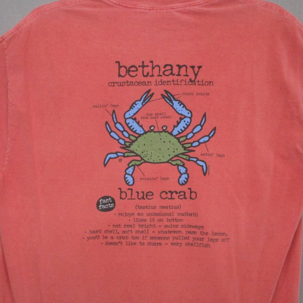 Bethany Crustacean Identification T-Shirt Graphic Print Pink Women Size | L - Picture 9 of 10